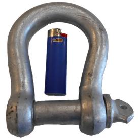 BOW D SHACKLE 25MM PIN NOT FOR LIFTING
