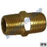 BRASS HEX NIPPLE 3/8BSP MALE/MALE THREAD