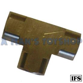 BRASS T PIECE 3/8 BSP FEMALE THREADS