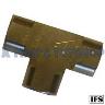 BRASS T PIECE 3/8 BSP FEMALE THREADS