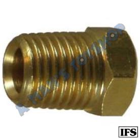 PLUG TAPER BRASS 1/4 BSP MALE THREAD