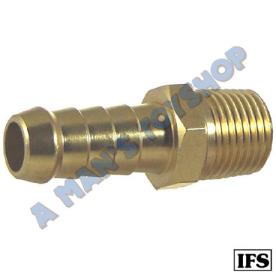 HOSE TAILPIECE 3/16 BARB 1/8 NPT THREAD