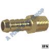 BRASS TAILPIECE 1/4"THREAD X1/2"HOSE
