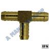 BRASS TEE 3 WAY1/2 MALE HOSE  BARB