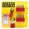 LOCKOUT STATION BOARD 6 LOCK WITH TAGS