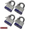 LAMINATED PADLOCK SET 30MM HD 4 PIECE