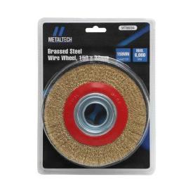 WHEEL BRUSHES WITH ADAPTORS 150 X 32MM