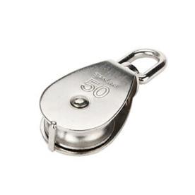 SINGLE 50MM ROPE PULLEY SWIVEL HEAD EYE