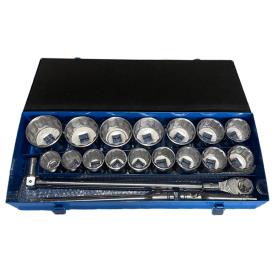 SOCKET SET 1"DR AF 21 PCS 1 7/16-3 1/8