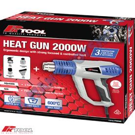HEAT GUN 2000 WATT 3 STAGE 50C-600C TEMP