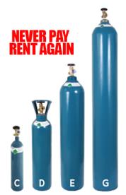 CYLINDER & GAS G SIZE ARGON CO2