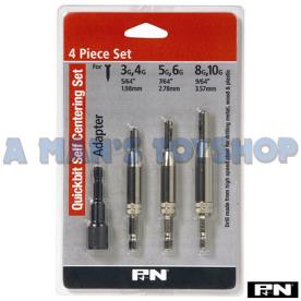 SELF CENTERING DRILL SET 4 PIECE