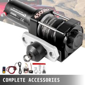 WINCH 12 VOLT 4500LBS 20 METRE SYN ROPE