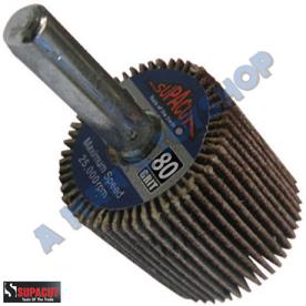 FLAP WHEEL 25MM DIAM 80 GRIT  6 MM ARBOR