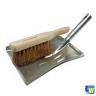 METAL DUST PAN & NATURAL BRUSH SET