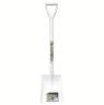 LONG D HANDLE SQUARE MOUTH SHOVEL WHITE