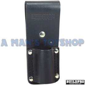 BLACK LEATHER PODGER 40MM HOLDER RIGGER