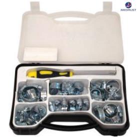 HOSE CLAMP ASSORTMENT 44 PIECE 12 SIZES