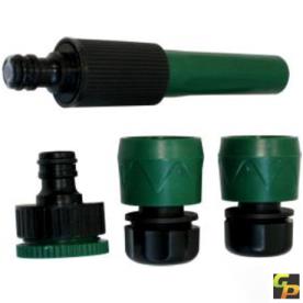 BASIC GARDEN HOSE FITTINGS SET 5 PIECE