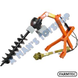 POST HOLE DIGGER WITH HYDRAULIC RAM H/D