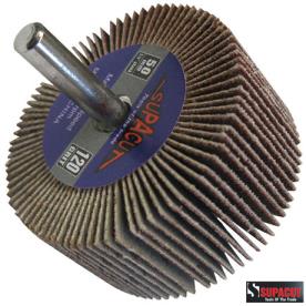 FLAP WHEEL 50MM DIAM 120 GRIT 6MM ARBOR