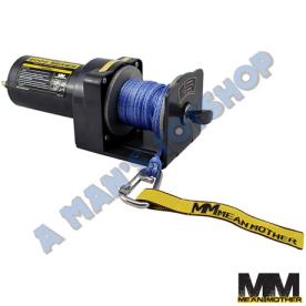 WINCH 2000LB SYNTHETIC ROPE 12 VOLT ATV
