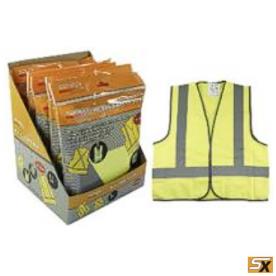 FLURO SAFETY VEST XX/LARGE  REFLECT BAND