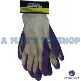 MENS GRIPPER GLOVES LARGE RUBBER GRIP