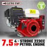PETROL ENGINE  6.5HP E/START SHAFT 19MM