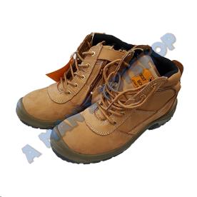 SAFETY CAP BOOT ZIP/LACEUP SIZE 9 WHEAT