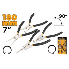 PLIERS SET 4 PIECE CIRCLIP SET 180MM, 7"