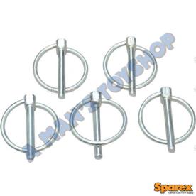 LYNCH PIN 1/4" (6MM) ROUND 5 PIECE PACK