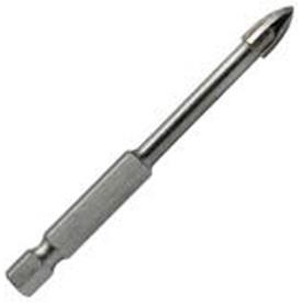 GLASS DRILL BIT 3 X 74MM,4 CUTTING EDGES