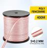 ELECTRIC FENCE POLY ROLL INSULATOR 400 M