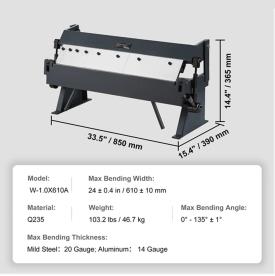 BOX & PANBRAKE BENDER 20 GAUGE 610MM