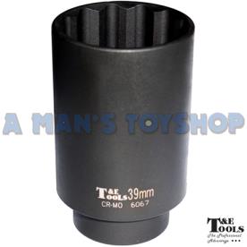 IMPACT SOCKET DEEP 39MM 1/2 DR12 POINT