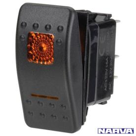 ROCKER SWITCH 12V OFF/ON BLUE  SEALED