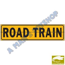 ROAD TRAIN SIGN HINGED 1 PIECE 1020MM