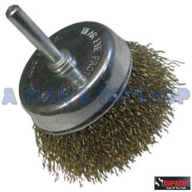 CUP BRUSH WITH 75MM SHAFT