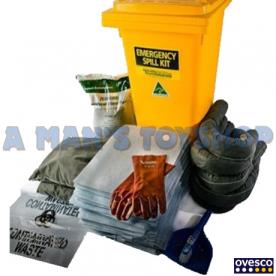 WORKSHOP SPILL KIT 120 LITRE BIN BIO
