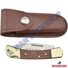 KNIFE FOLDING 70MM BLADE BRASS / WOOD