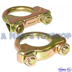 EXHAUST CLAMPS 64MM/2 1/2" ZINC PLATED