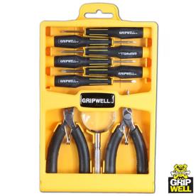 SCREWDRIVER MINI PLIER 9PCE SET