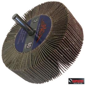 FLAP WHEEL 75MM DIAM 80 GRIT  6 MM ARBOR