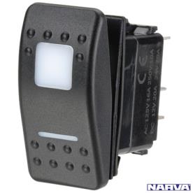 LED ROCKER SWITCH BLUE 12/24V ON/OFF