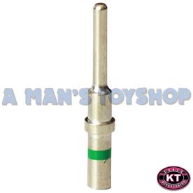 DT SOLID MALE PIN SIZE 16, 13 AMP-GREEN