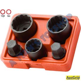 IMPACT SOCKET SET 1/2 DR 12 PT METRIC