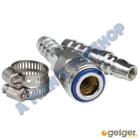 AIR HOSE FITTING 10MM HOSE Q/RELEASE 4PC