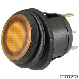 ROCKER SWITCH OFF/ON GREEN LED 20MM