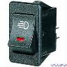 ROCKER SWITCH OFF/ON RED LED D/L SYMBOL